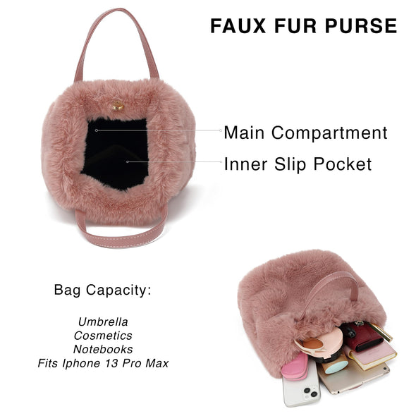 Scarleton Furry Crossbody Bags H2148