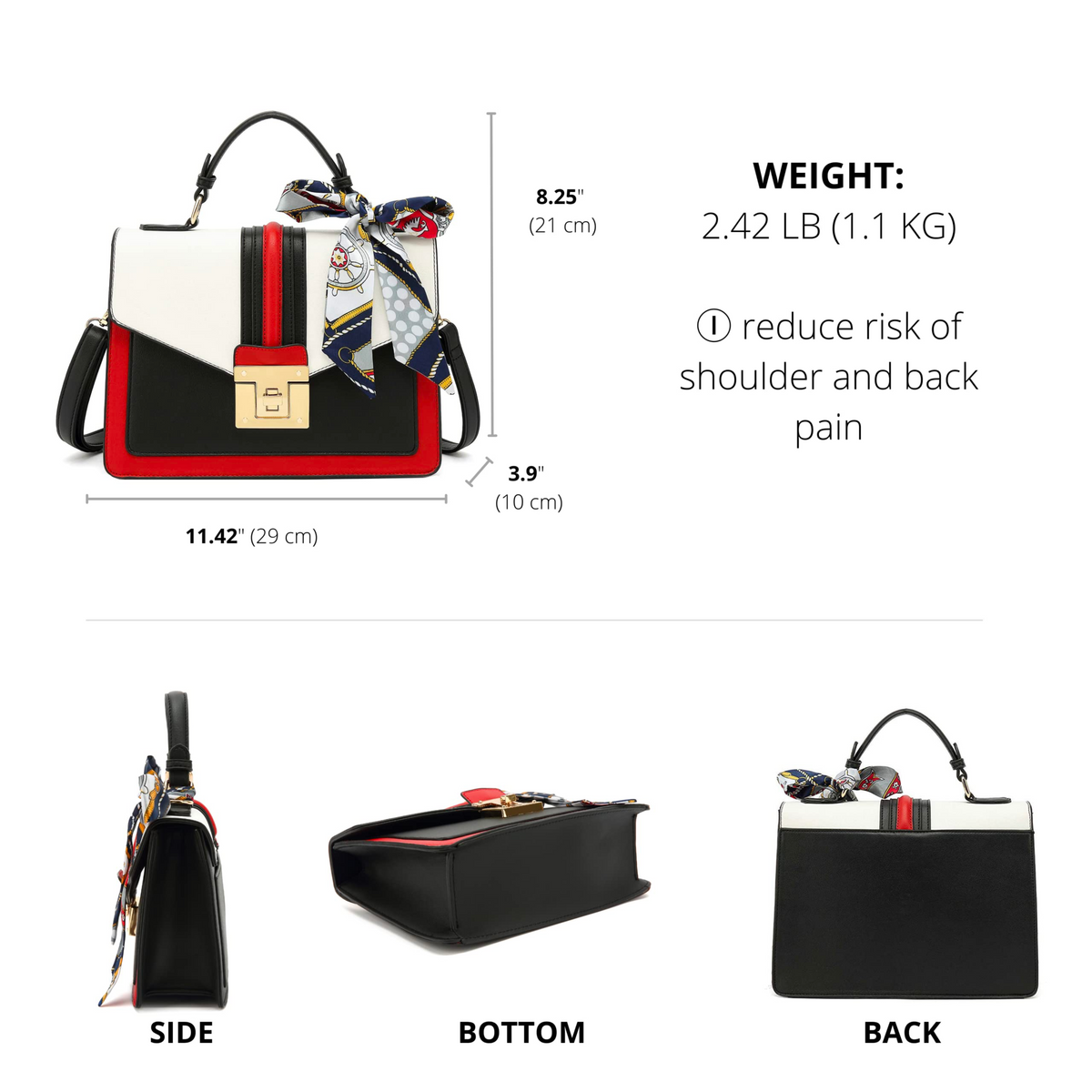 Latest hottest promotionsBeacone Iron Flat Chain Crossbody Handbag