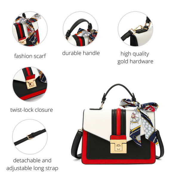 Top Handle Satchel Handbag H2065