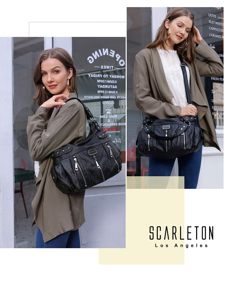 Ultra Soft Washed Shoulder Bag H1292 – Scarleton