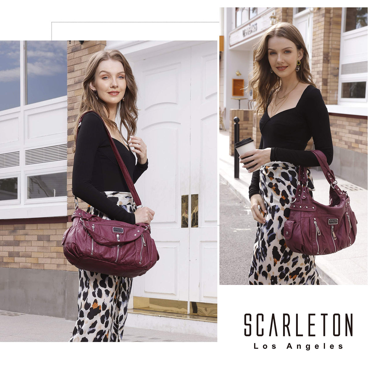 Ultra Soft Washed Shoulder Bag H1292 – Scarleton