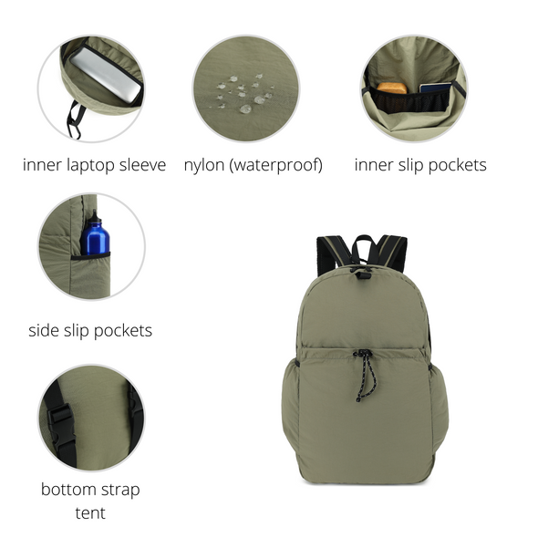 Drawstring Multi Pocket Fashion Travel Bag H2119