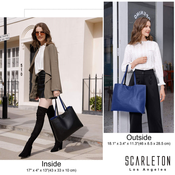 Scarleton Leather Tote Bag for Women, Womens Purses and Handbags,  Reversible Tote Bags for Women, Purses for Women, H1842