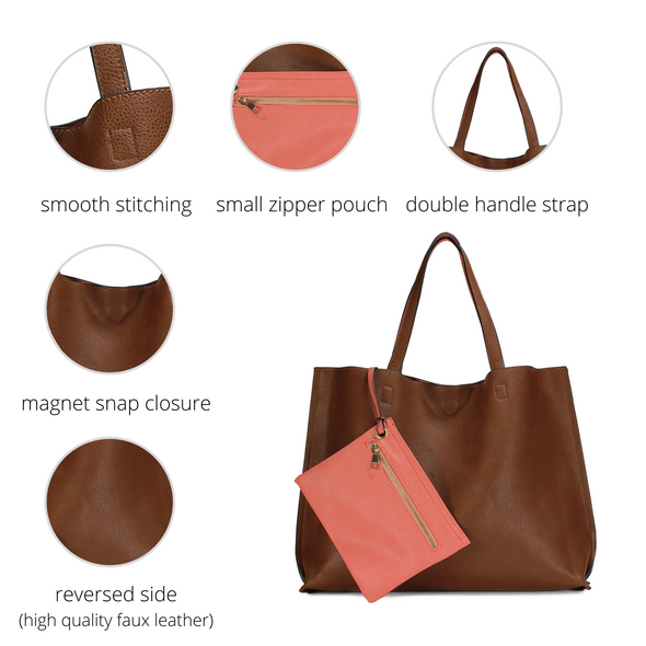 Stylish Reversible Tote Handbag H1842