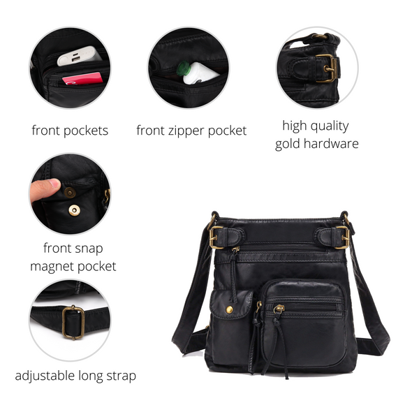 Crossbody Purses for Women, Multi Pocket Casual Crossbody Bag, Adjustable  Strap Shoulder Bag with Tassel - Light Khaki - Walmart.com