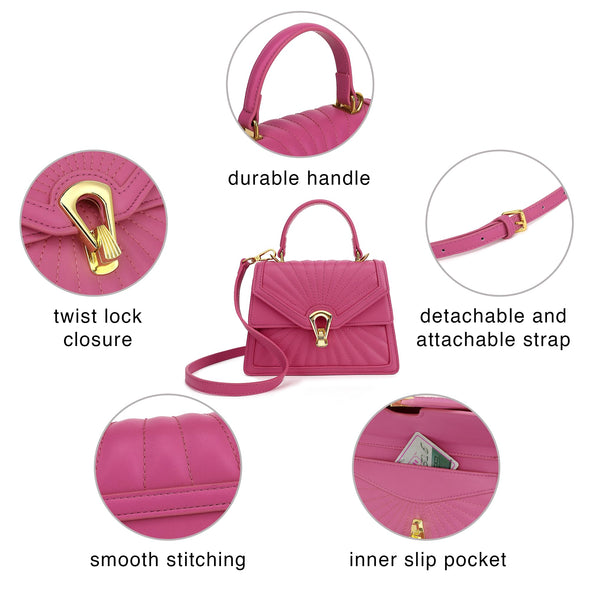 Top Handle Satchel Handbag H2100