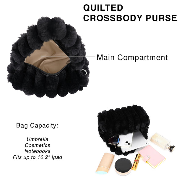 Scarleton Furry Crossbody Bag H2145