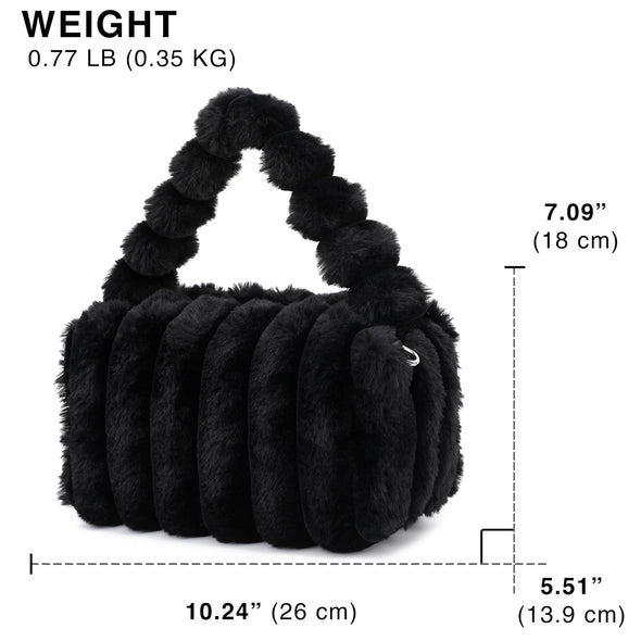 Scarleton Furry Crossbody Bag H2145