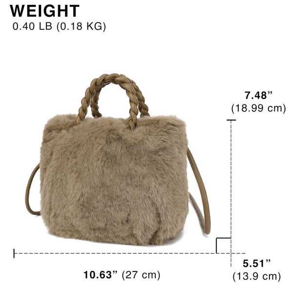 Scarleton Furry Crossbody Bag H2146
