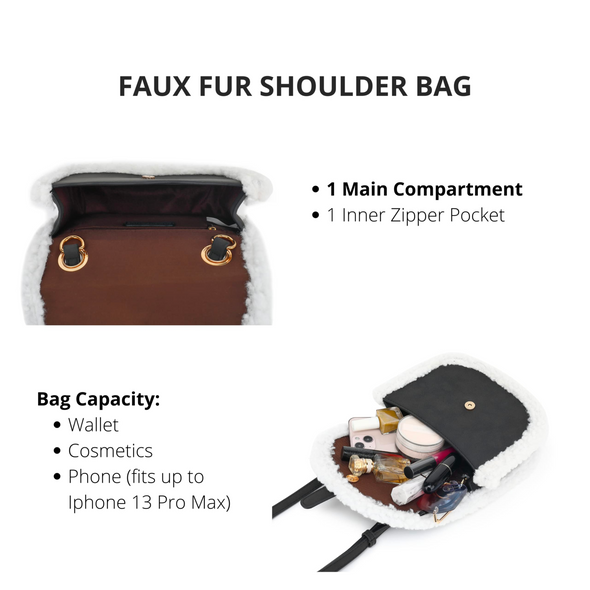 Faux Fur Crossbody Bag H2097