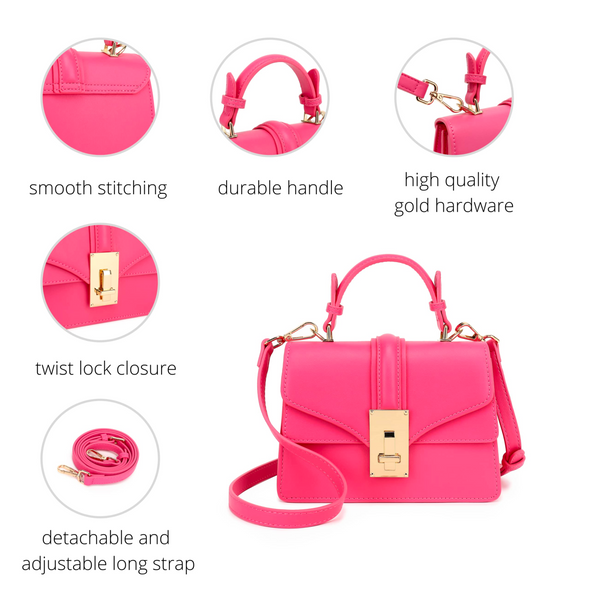 Top Handle Satchel Handbag H2077