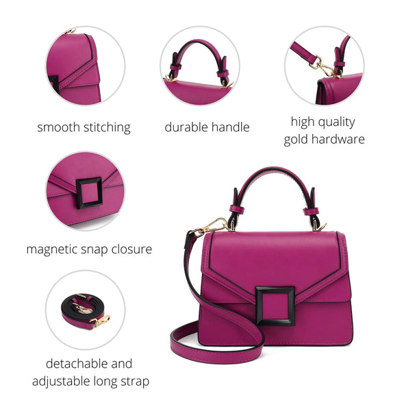 Top Handle Satchel Handbag H2086