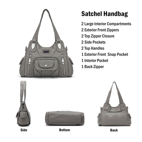 Ultra Soft Satchel Handbag H1635