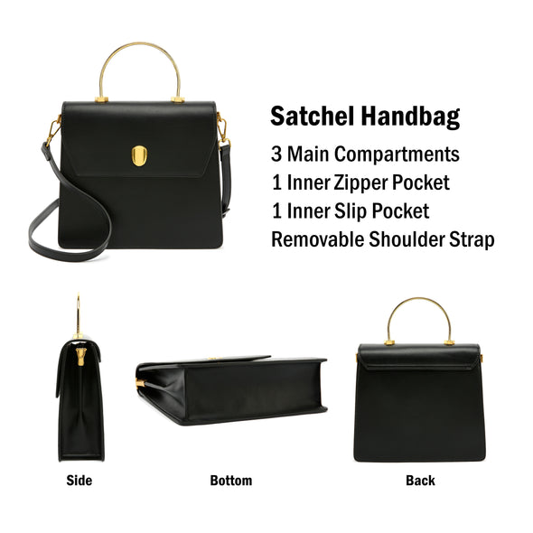 Top Handle Satchel Handbag H2084