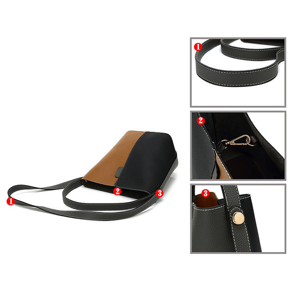 Dual Color Handbag H2059