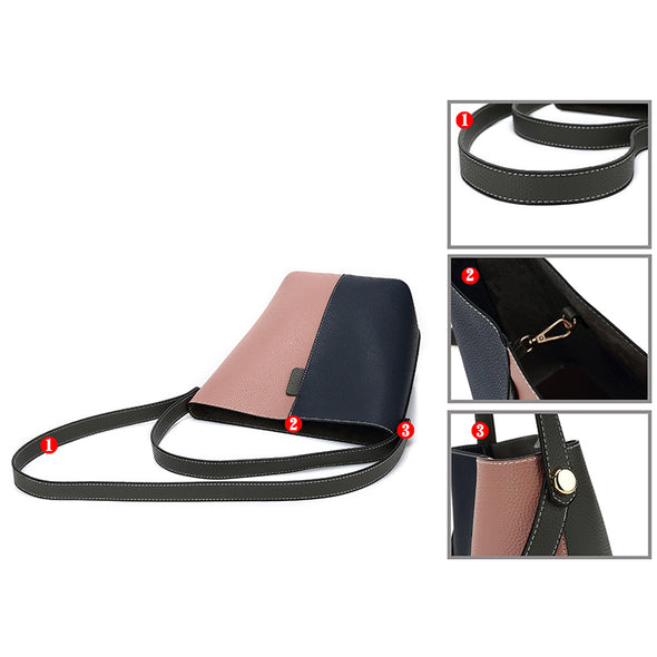 Dual Color Handbag H2059