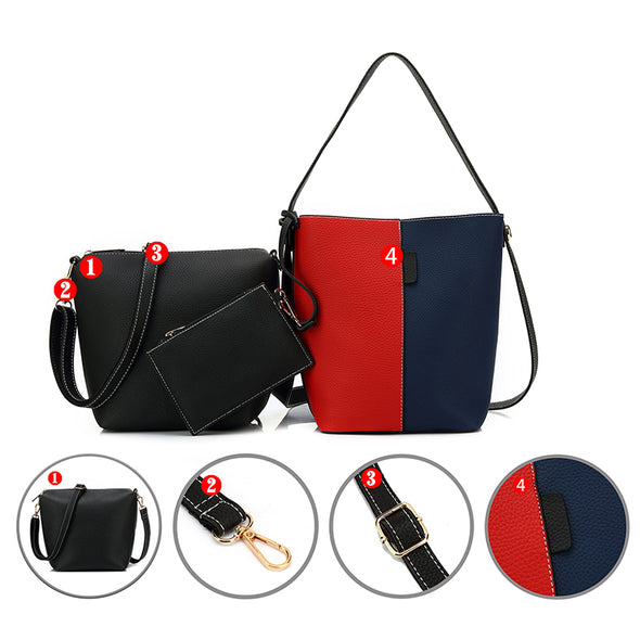 Dual Color Handbag H2059