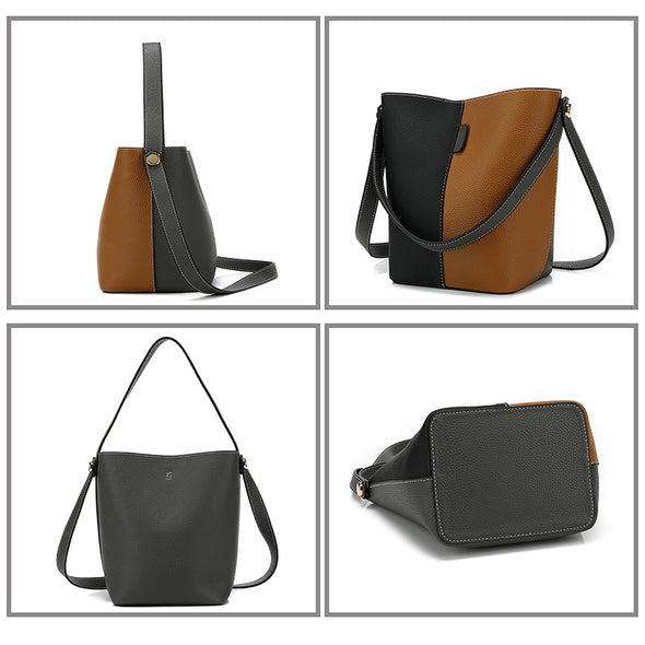 Dual Color Handbag H2059