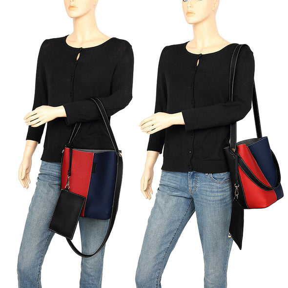 Dual Color Handbag H2059