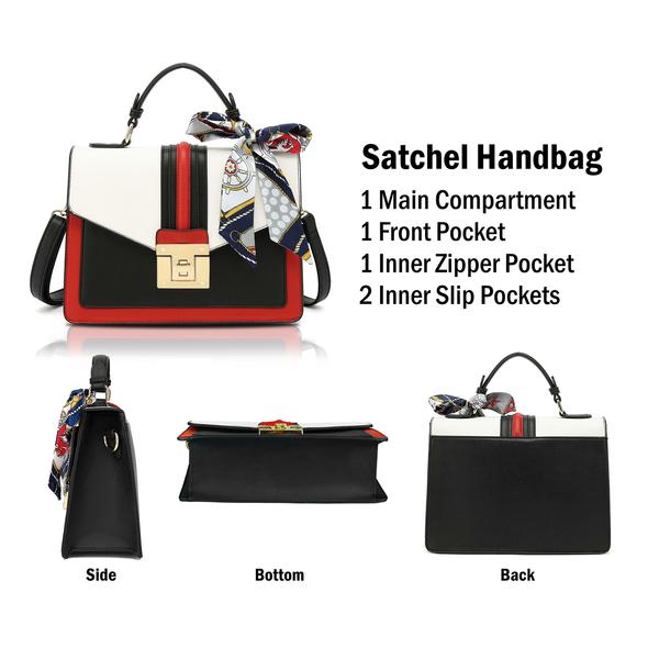 Top Handle Satchel Handbag H2065