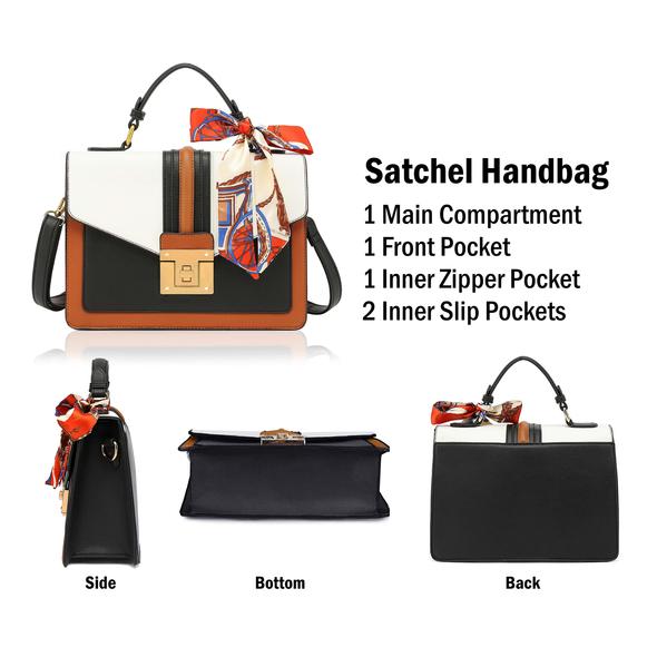 Top Handle Satchel Handbag H2065