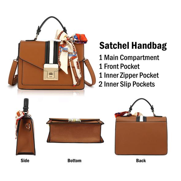 Top Handle Satchel Handbag H2065