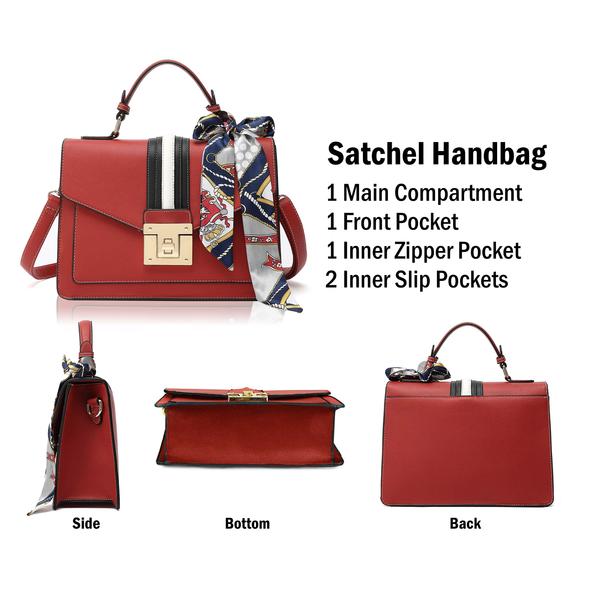 Top Handle Satchel Handbag H2065