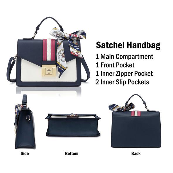 Top Handle Satchel Handbag H2065